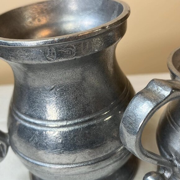 Vintage Wilton Armetale Tavern Mug Set of 2 Tavern Pub Renaissance Mancave Gift - Picture 4 of 6